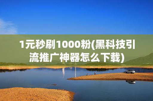 1元秒刷1000粉(黑科技引流推广神器怎么下载)